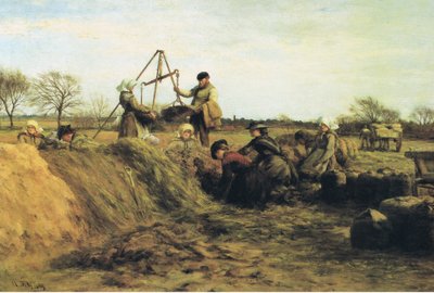 Feldarbeit im Frühling - an den Kartoffelgruben von William Darling Mackay